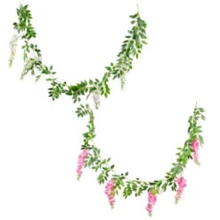B&M Artificial Wisteria Garland 180cm - Pink 13 B&M Artificial Wisteria Garland 180cm - Pink -Garden Furniture 379981 wisteria garland 180cm group