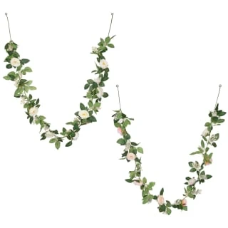 Artificial Rose Garland 180cm - Pink 5 Artificial Rose Garland 180cm - Pink - Image 3