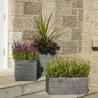 B&M Large Square Planter - Pewter 4 B&M Large Square Planter - Pewter - Image 2