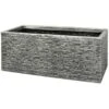 B&M Slate Effect Trough Planter -Garden Furniture 381626 slate trough pewter planter