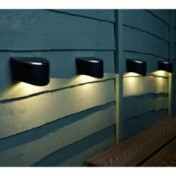Solar Powered Down Lights - White LED 4pk
