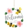 B&M Welcome Metal Wreath - Bee 1 B&M Welcome Metal Wreath - Bee -Garden Furniture 392755 welcome wreath bee