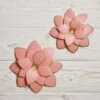 B&M Flower Wall Plaques 2pk - Pink 1 B&M Flower Wall Plaques 2pk - Pink -Garden Furniture 392757 2pk metal wall flowers pink1