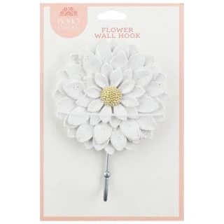B&M Flower Wall Hook - Cream 6 B&M Flower Wall Hook - Cream - Image 4