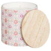 B&M Ceramic Candle With Wooden Lid - White 1 B&M Ceramic Candle With Wooden Lid - White -Garden Furniture 392775 large printed ceramic candle with wooden lid white 2