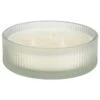 B&M Frosted 3 Wick Candle - White 1 B&M Frosted 3 Wick Candle - White -Garden Furniture 392776 frosted ribbed glass 3 wick candle white