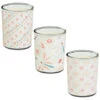 B&M Boho Garden Mini Printed Candles 3pk -Garden Furniture 392778 3pk mini printed candles