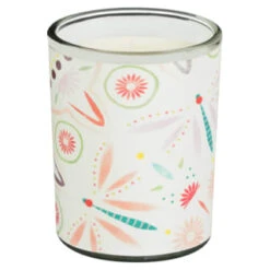 B&M Boho Garden Mini Printed Candles 3pk -Garden Furniture 392778 3pk mini printed candles 3
