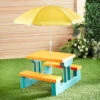 B&M Kids Club Children Picnic Bench 1 B&M Kids Club Children Picnic Bench -Garden Furniture 392803 picnic table with umbrella