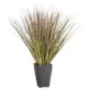 B&M Onion Grass In Black Terracotta Pot 2 B&M Onion Grass In Black Terracotta Pot -Garden Furniture 392866 onion grass in black terracotta pot