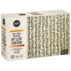 Solar Powered Artificial Ivy Leaf Curtain 180 X 180cm 11 Solar Powered Artificial Ivy Leaf Curtain 180 X 180cm -Garden Furniture 392924 180x180cm solar artificial ivy leaf curtain 5