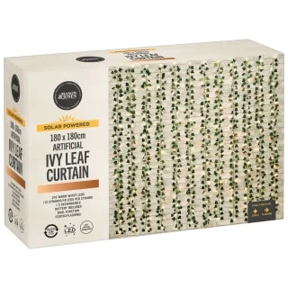 Solar Powered Artificial Ivy Leaf Curtain 180 X 180cm 7 Solar Powered Artificial Ivy Leaf Curtain 180 X 180cm - Image 5