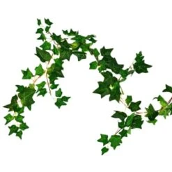 Solar Powered Artificial Ivy Garland 5m 10 Solar Powered Artificial Ivy Garland 5m -Garden Furniture 392926 5m ivy garland with 60 warm white solar leds 5