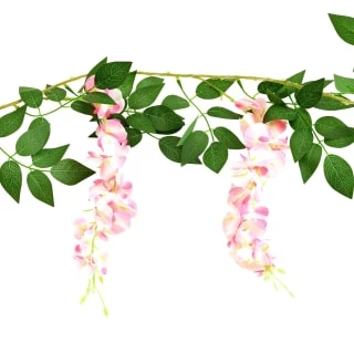 Artificial Wisteria Garland With 20 Solar LEDs 5 Artificial Wisteria Garland With 20 Solar LEDs - Image 3
