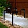 Solar Powered New York Post Lights 8pk 2 Solar Powered New York Post Lights 8pk -Garden Furniture 392977 8 pack solar powered new york post lights 2