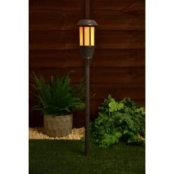 Solar Powered Flame Effect Tiki Torch 7 Solar Powered Flame Effect Tiki Torch -Garden Furniture 392994 solar powered flame effect tiki torch 3