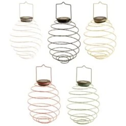 B&M Solar Powered Spiral Lantern - Black 7 B&M Solar Powered Spiral Lantern - Black -Garden Furniture 393012 solar powered spiral lantern group