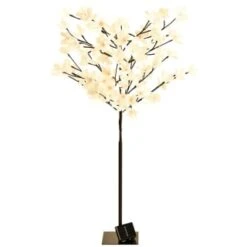 Solar Powered Magnolia Blossom Tree 4ft 9 Solar Powered Magnolia Blossom Tree 4ft -Garden Furniture 393029 4ft solar powered magnolia blossom tree 2