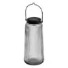Solar Powered Tinted Glass Lantern 2 Solar Powered Tinted Glass Lantern -Garden Furniture 393033 solar powered ribbed tinted glass lantern 2