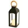 Solar Powered Wooden Effect Handle Lantern 2 Solar Powered Wooden Effect Handle Lantern -Garden Furniture 393040 solar powered wooden effect handle lantern with flame effect candle 2