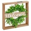 B&M Framed Foliage Solar Wall Plaque -Garden Furniture 393045 urban eden solar wall plaque