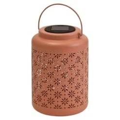 B&M Boho Garden Solar Powered Metal Lantern