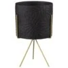 B&M Leaf Embossed Planter On Gold Stand - Black 2 B&M Leaf Embossed Planter On Gold Stand - Black -Garden Furniture 393073 ceramic leaf emboss planter on gold stand black