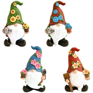 B&M Gonk Gnome Ornament With Solar Flower Hat - Blue 5 B&M Gonk Gnome Ornament With Solar Flower Hat - Blue - Image 3