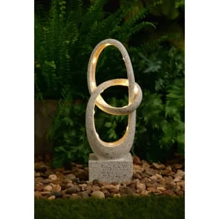 B&M Solar Sculpture With Micro LED - Light Grey 4 B&M Solar Sculpture With Micro LED - Light Grey - Image 2
