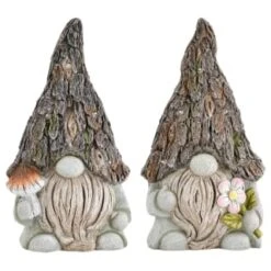 B&M Solar Rustic Gonk Gnome Ornament - Mushroom 7 B&M Solar Rustic Gonk Gnome Ornament - Mushroom -Garden Furniture 393242 solar rustic gonk gnome ornament group