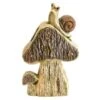 B&M Solar Rustic Mushroom Ornament With Snail 1 B&M Solar Rustic Mushroom Ornament With Snail -Garden Furniture 393243 solar rustic mushroom ornament with snail