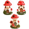 B&M Assorted Mushroom House Ornament With Glowing Solar Light 2 B&M Assorted Mushroom House Ornament With Glowing Solar Light -Garden Furniture 393429 mushroom house ornament with glowing solar light group