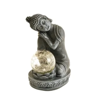B&M Assorted Sitting Solar Buddha Garden Ornament 6 B&M Assorted Sitting Solar Buddha Garden Ornament - Image 4