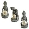 B&M Assorted Sitting Solar Buddha Garden Ornament 2 B&M Assorted Sitting Solar Buddha Garden Ornament -Garden Furniture 393441 sitting buddha garden ornament with solar crackle ball group