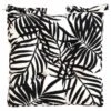 Luxury Seat Pad - Black Palm Leaf Print -Garden Furniture 393561 luxury shower resistant seat pad black palm leaf print 2