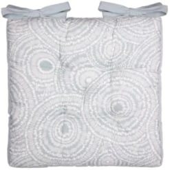 Garden Furniture 23 B&M Luxury Seat Pad - Light Blue Circle Print