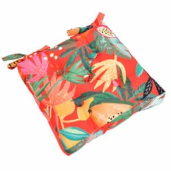 Garden Furniture -Garden Furniture 393565 shower resistant seat pad orange tropical print luxury 2