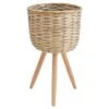 B&M Woven Washed Planter On Legs 1 B&M Woven Washed Planter On Legs -Garden Furniture 393656 woven washed planter on legs