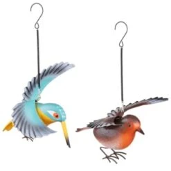 B&M Springy Hanging Bird - Brown 11 B&M Springy Hanging Bird - Brown -Garden Furniture 393690 springy bird hanging group