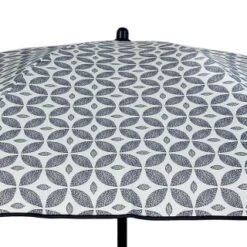 B&M Urban Eden Printed Parasol 1.8m - Geo -Garden Furniture 393760 urban eden 1 8m printed parsasol geo close up 2