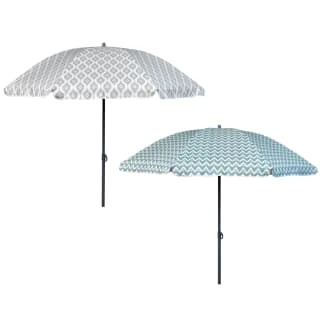 B&M Ocean Air Printed Parasol 1.8m - Geo 5 B&M Ocean Air Printed Parasol 1.8m - Geo - Image 3